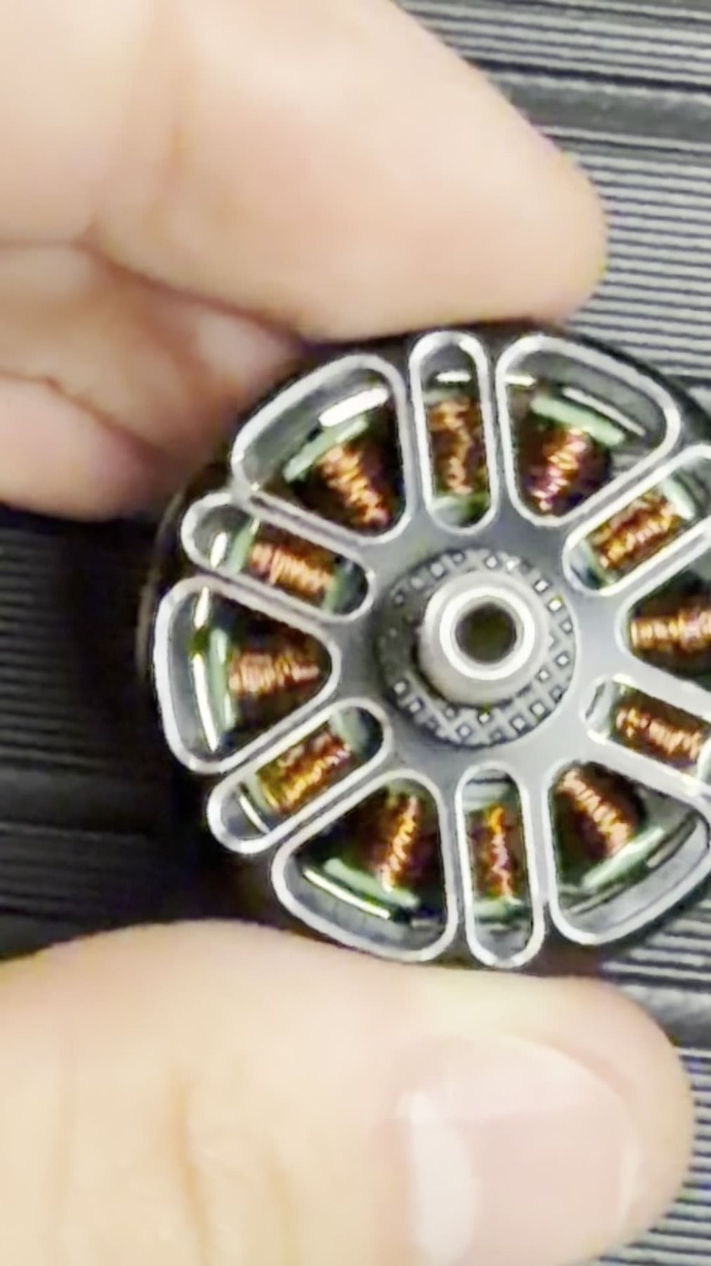 Back-right motor close-up